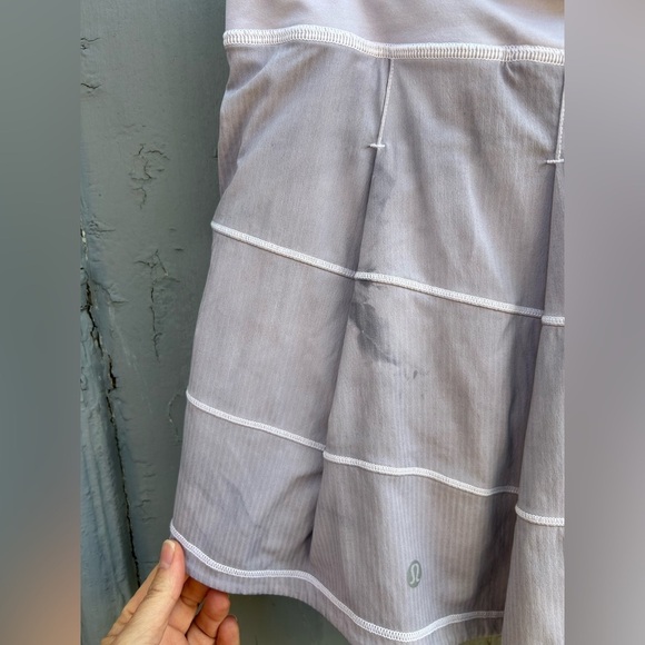 Lululemon lilac tye dye Pace Rival Skirt, size 10 - Picture 7 of 9